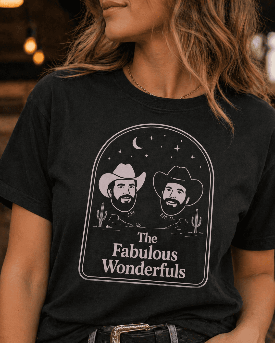 Wonderfuls Tee — modelled by a woman